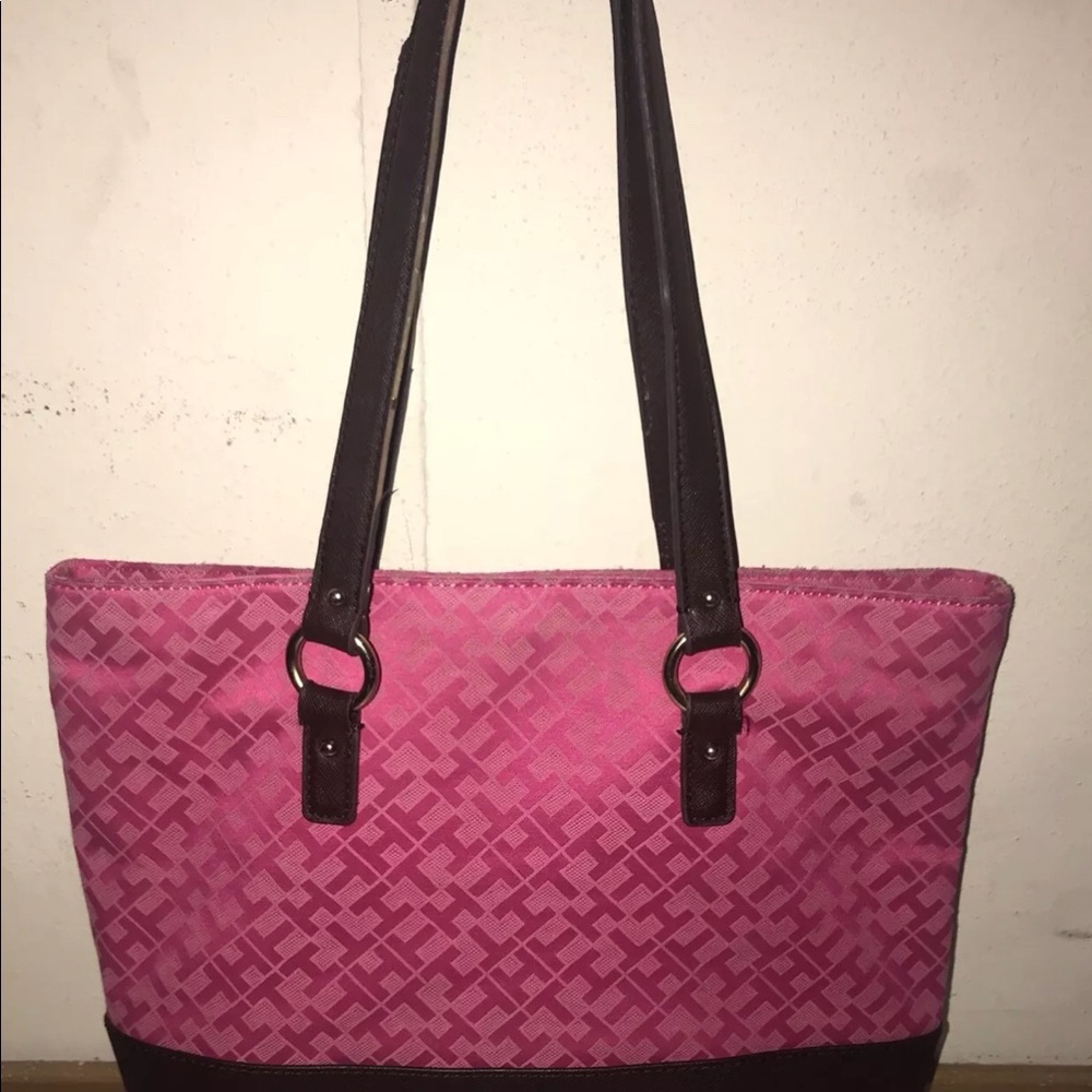 Tommy hilifiger purse tote bag pink